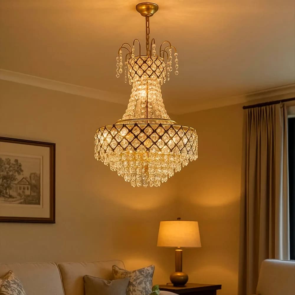 Kesar linen-shade table lamp — detail