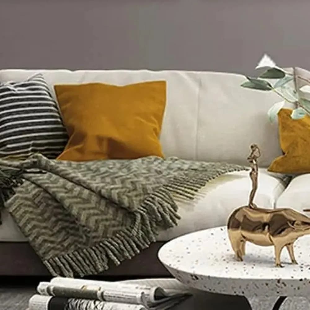 Mustard & indigo cushion set — Jaipur Collection
