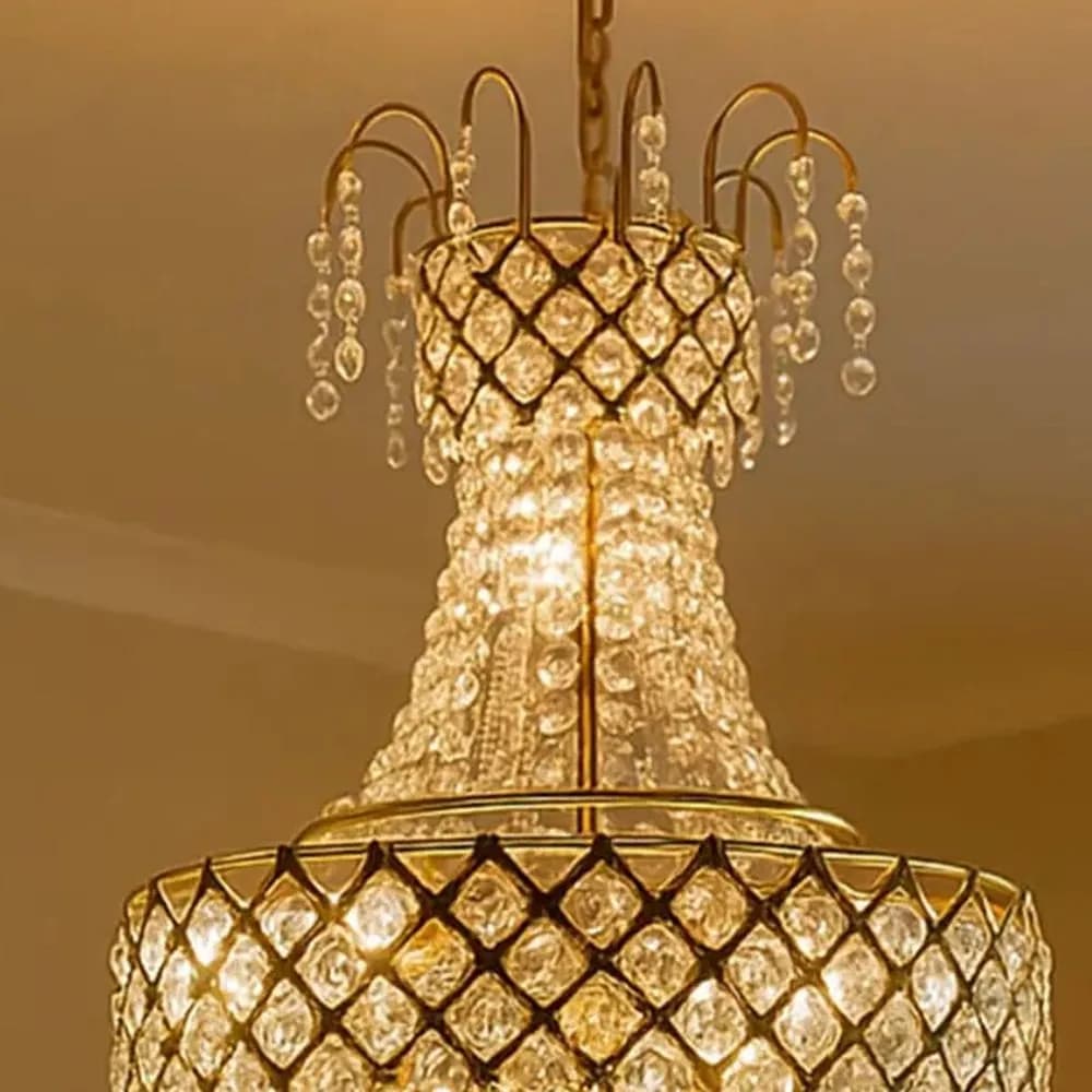 Shehnai crystal cascade pendant