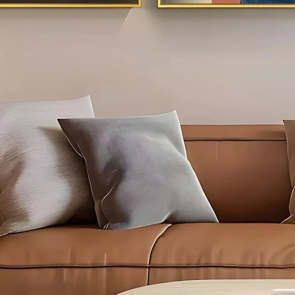 Grey linen cushion pair — Nordic Line