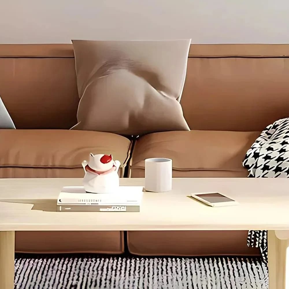 Ivory oval coffee table
