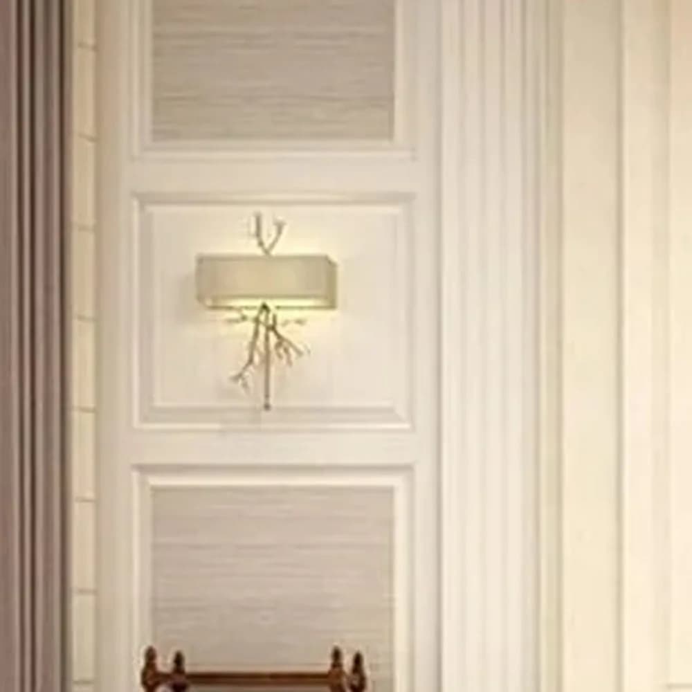 Fluted glass wall sconce, pair