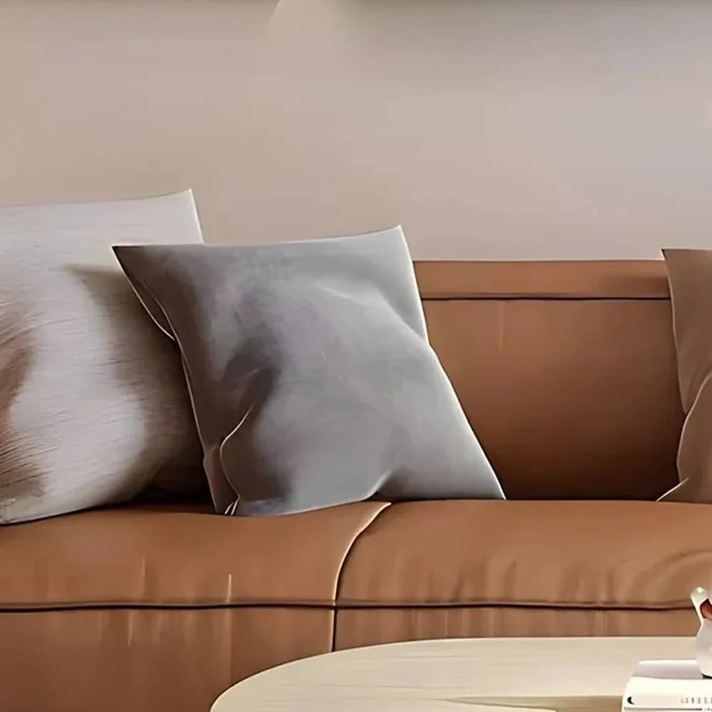 Grey linen cushion pair — Coastal Series