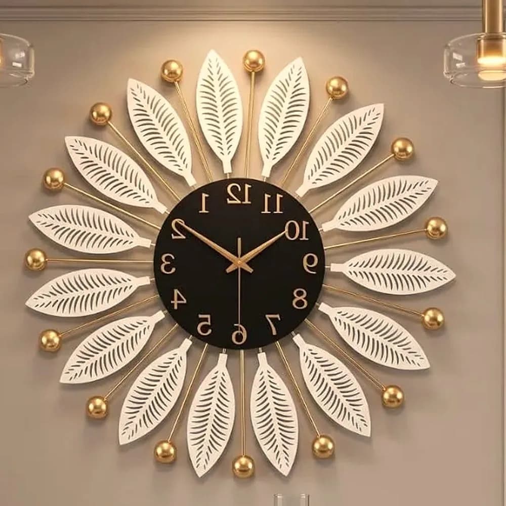 Surya sunburst clock, 60 cm — Nordic Line