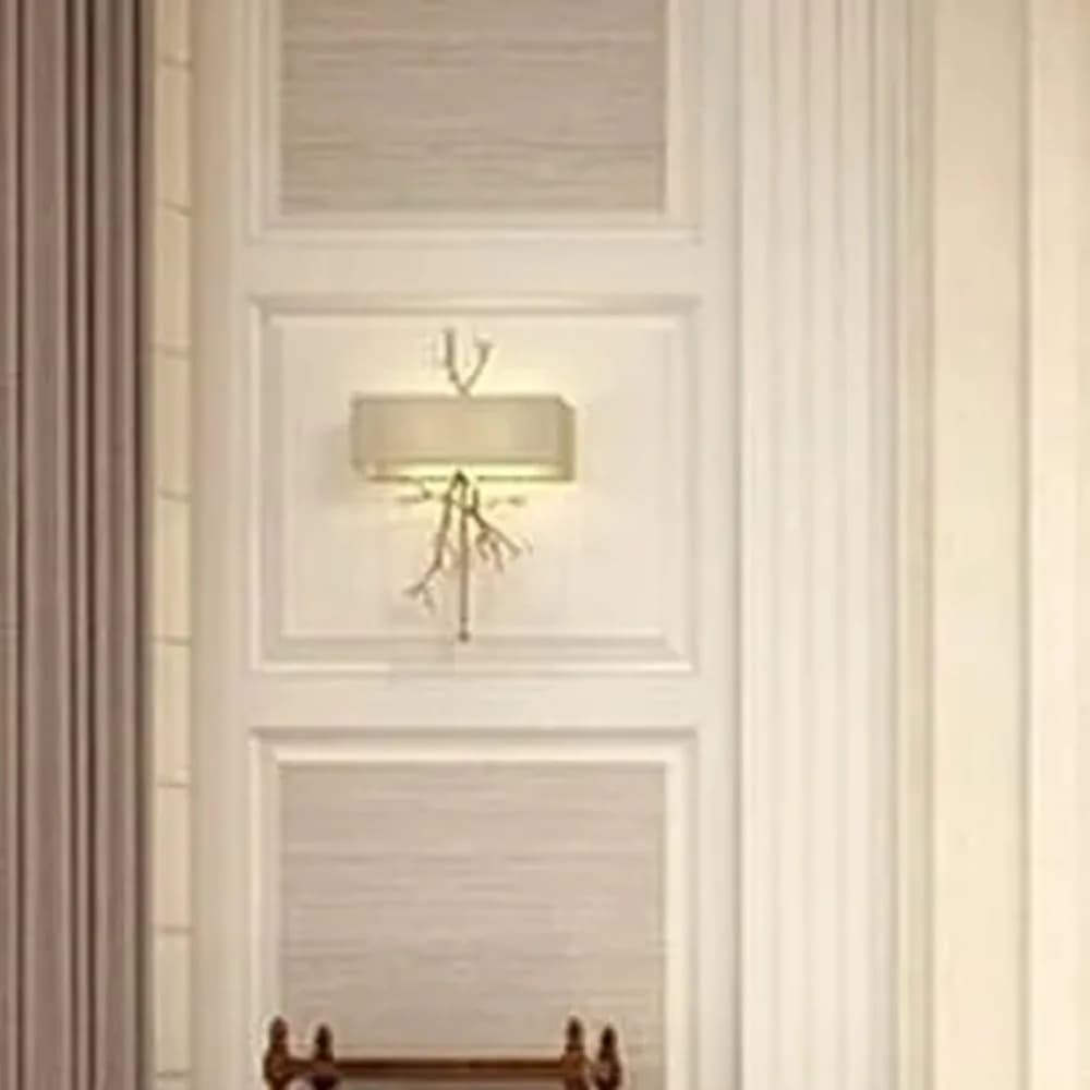 Fluted glass wall sconce, pair — Coastal Series