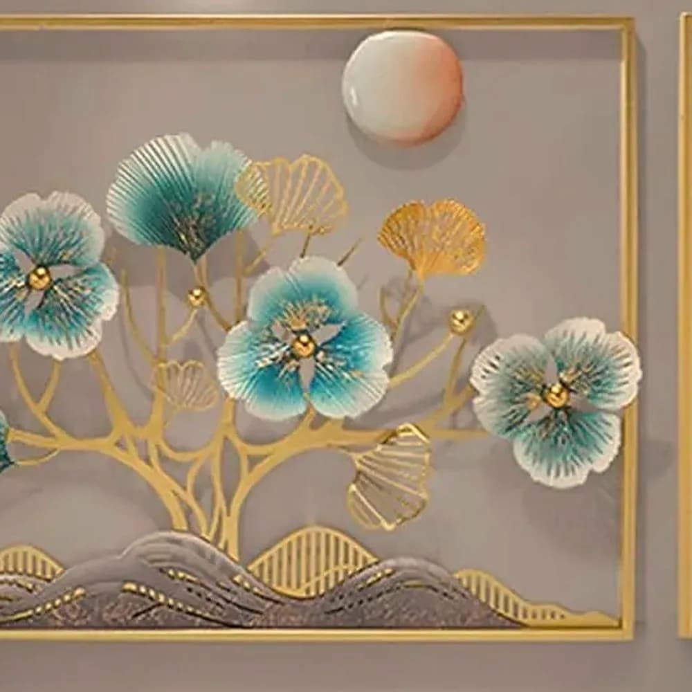 Kamal blossom framed panel — Nordic Line