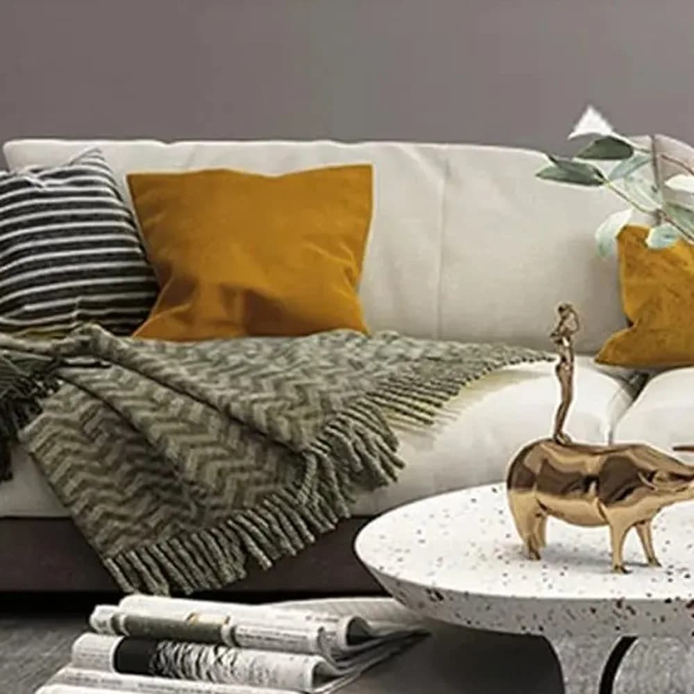 Mustard & indigo cushion set — Heritage Edit