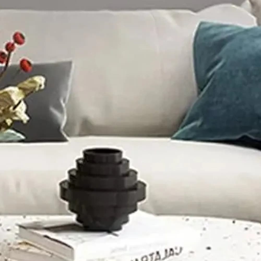 Matte black ceramic vase — Heritage Edit