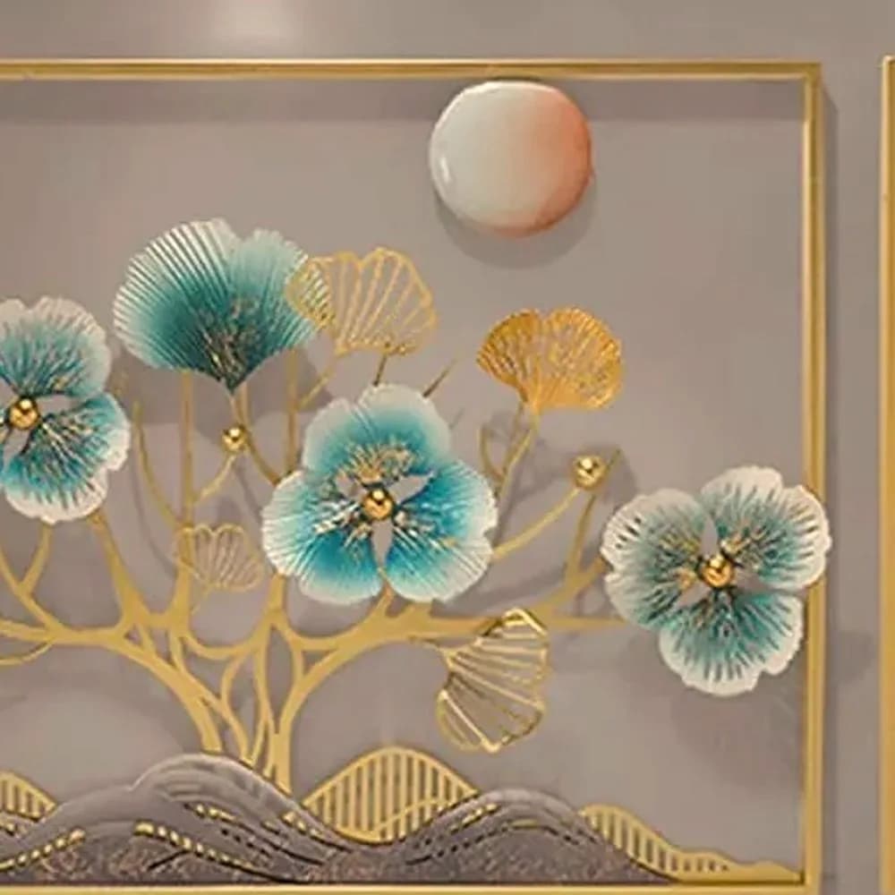 Kamal blossom framed panel — Heritage Edit