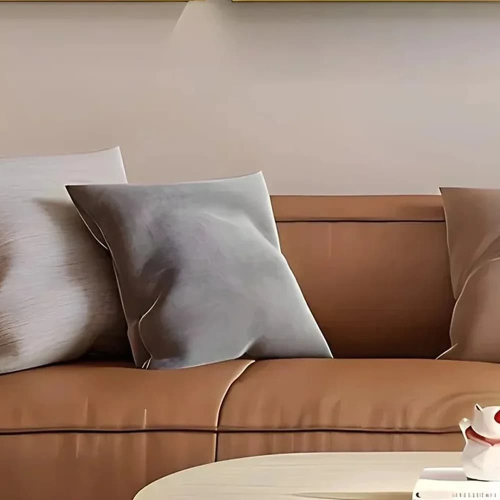 Grey linen cushion pair — Jaipur Collection