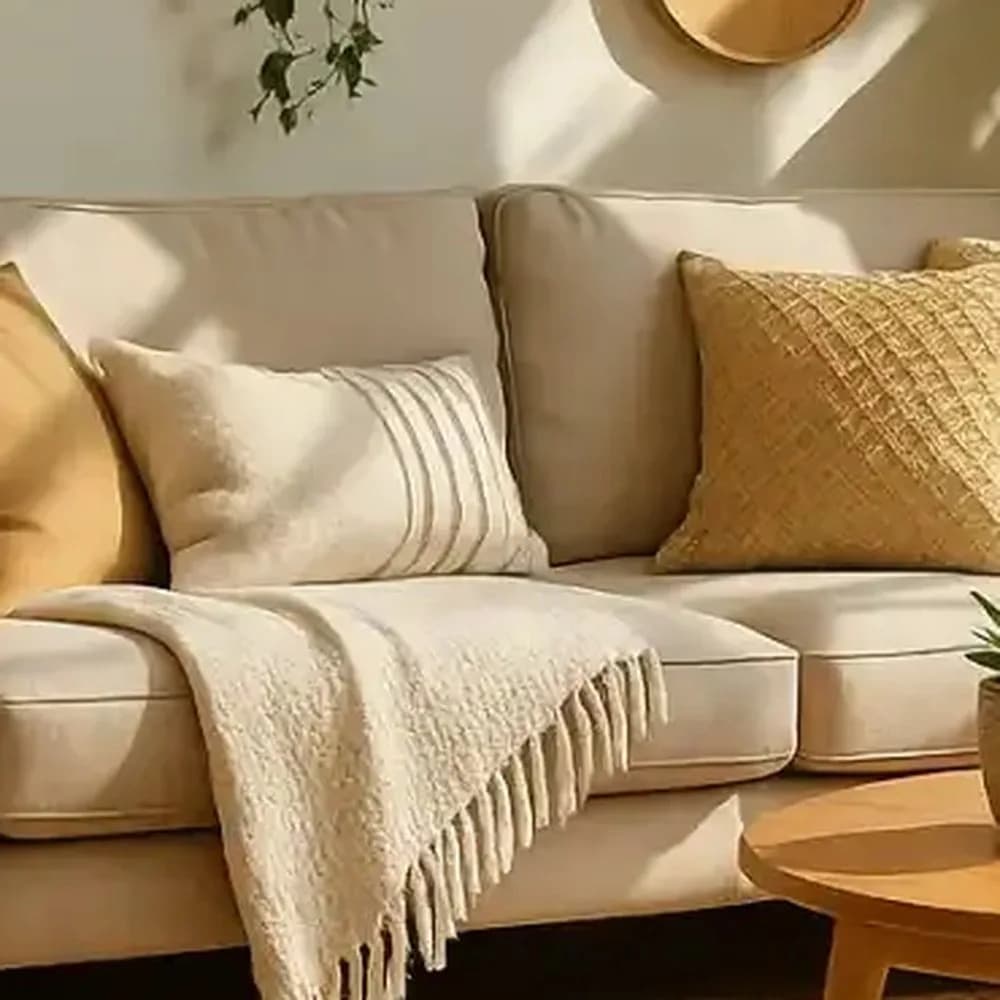 Handloom cotton cushion covers, set of 4