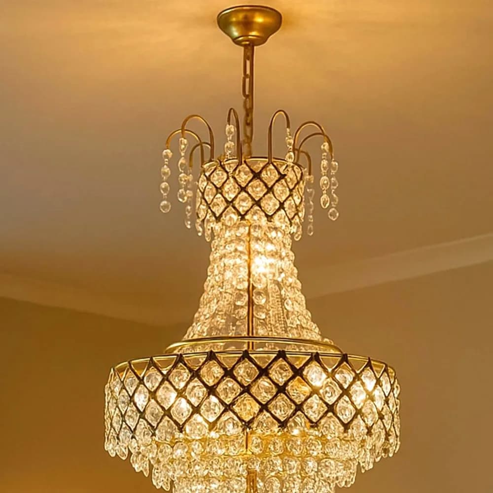 Shehnai crystal cascade pendant — Heritage Edit — detail