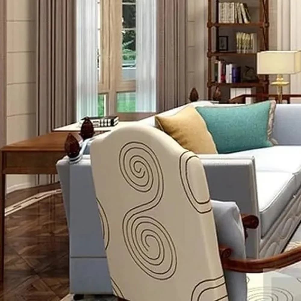 Spiral-back accent armchair — Heritage Edit