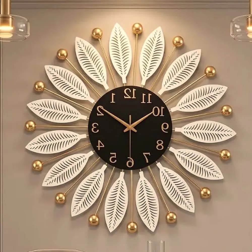 Surya sunburst clock, 60 cm — Heritage Edit